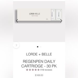 NEW! $169 LORDE + BELLE RegenPen Daily Cartridges (30 pack)